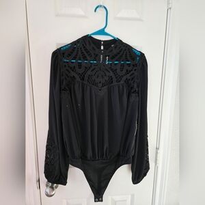Lace Insert Bodysuit
